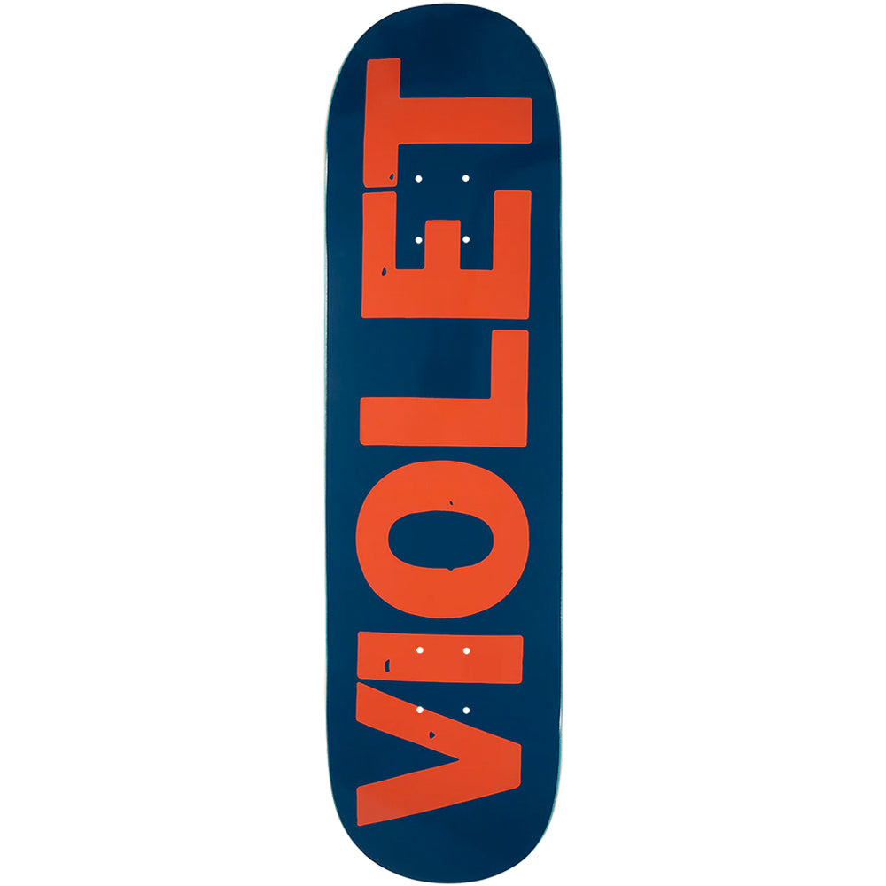 Violet Stamp Skateboard Deck 8.18" Navy