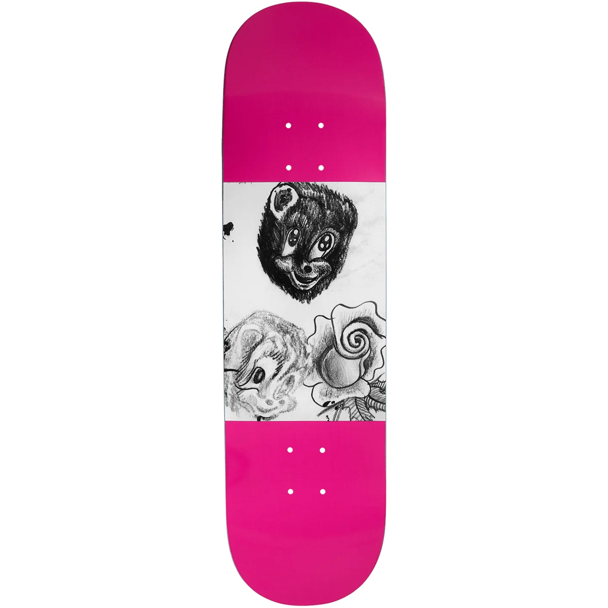 Violet Beary Awesome Pink Skateboard Deck 8"