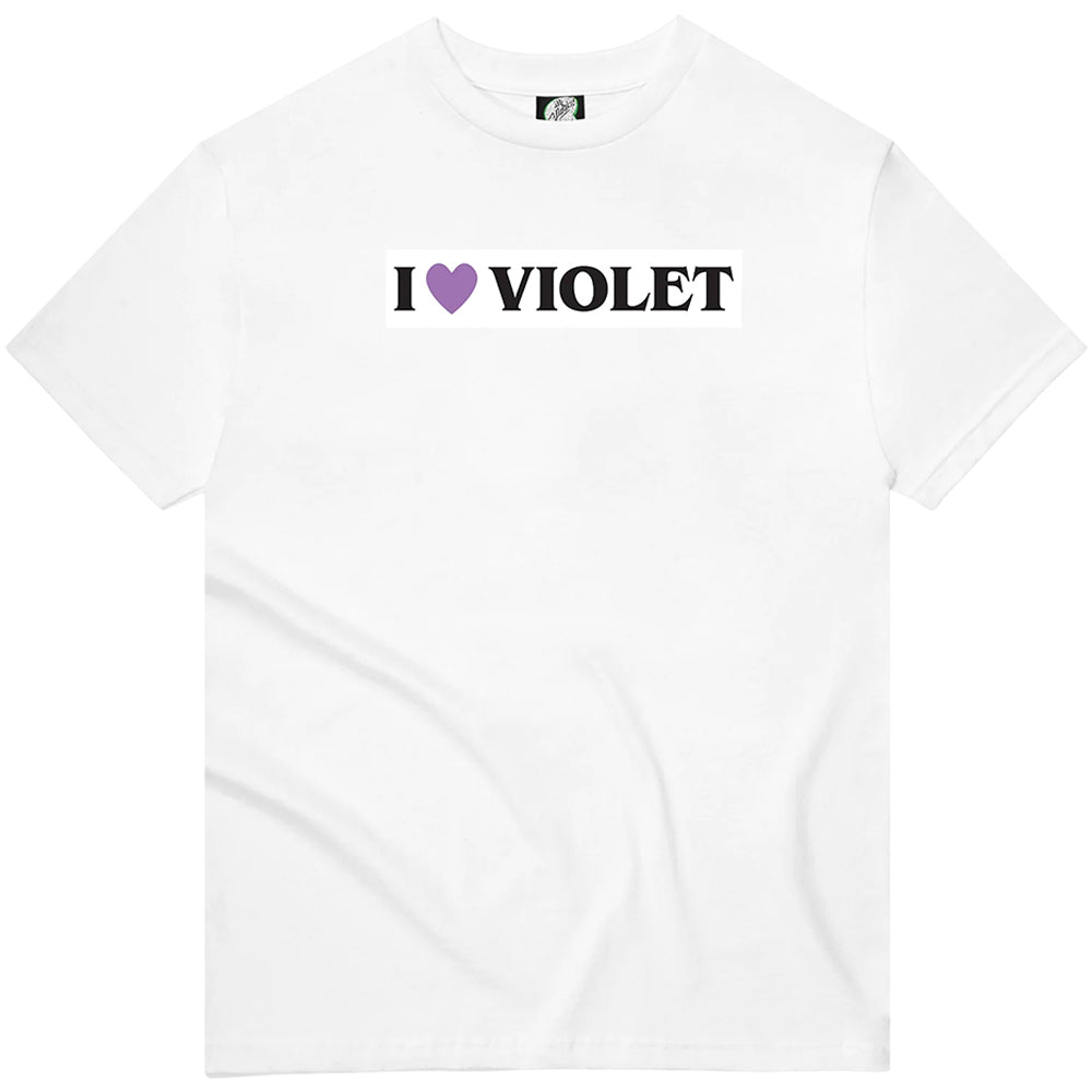 Violet I Love Violet Tee White