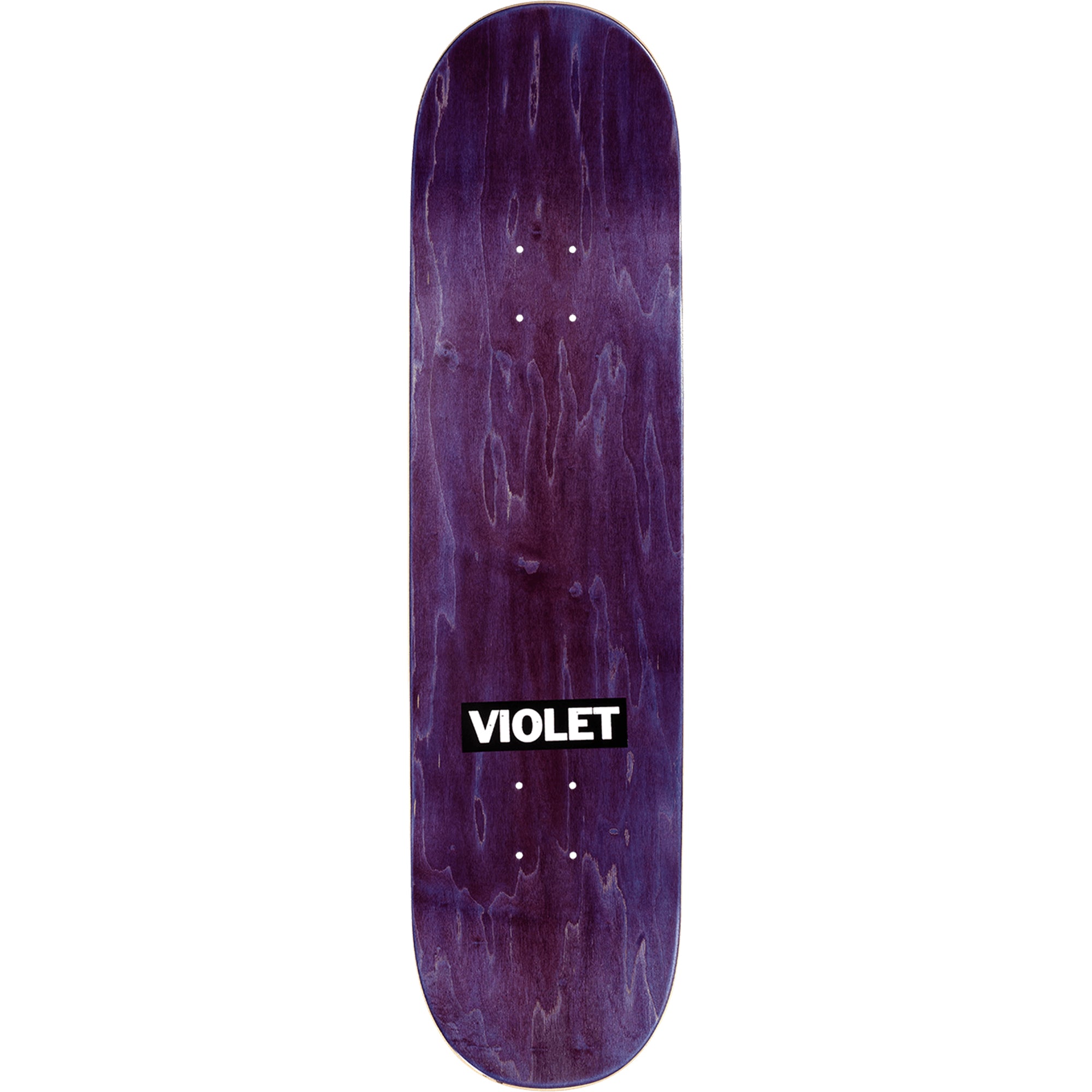 Violet Lollipop Yellow Skateboard Deck 8.25"