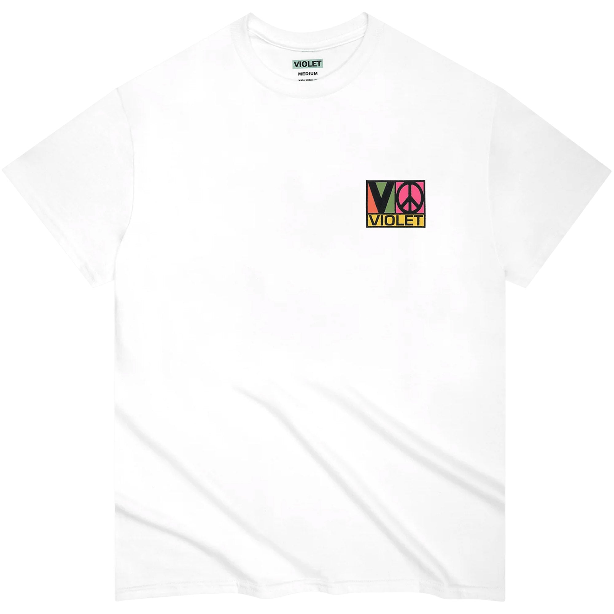 Violet Block Team Tee White