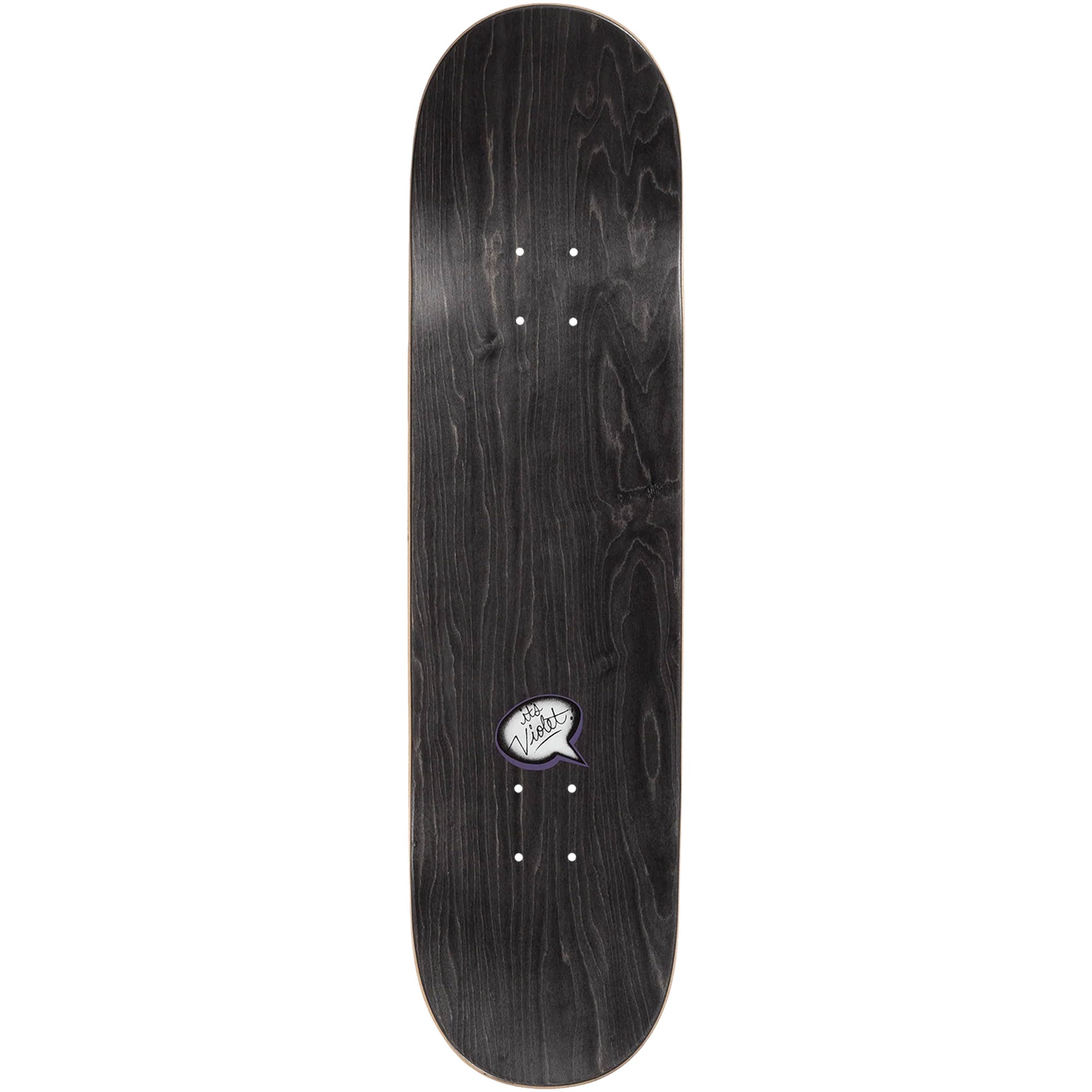 Violet Split Peace Red/Natural Skateboard Deck 8.25"