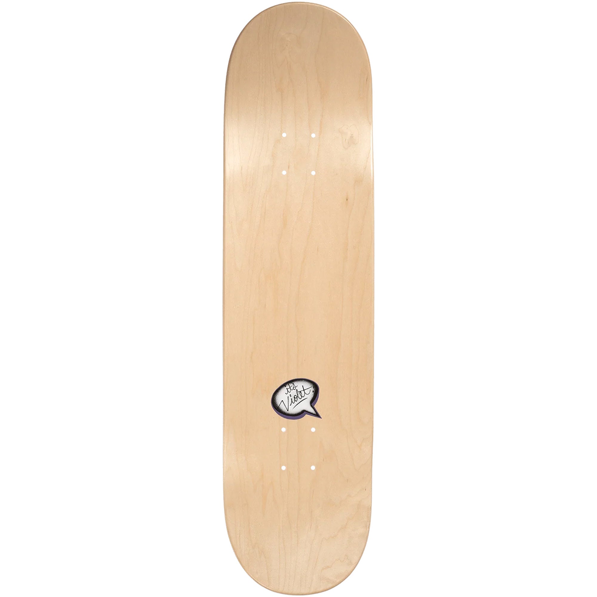 Violet Beary Awesome Green Skateboard Deck 8.25"