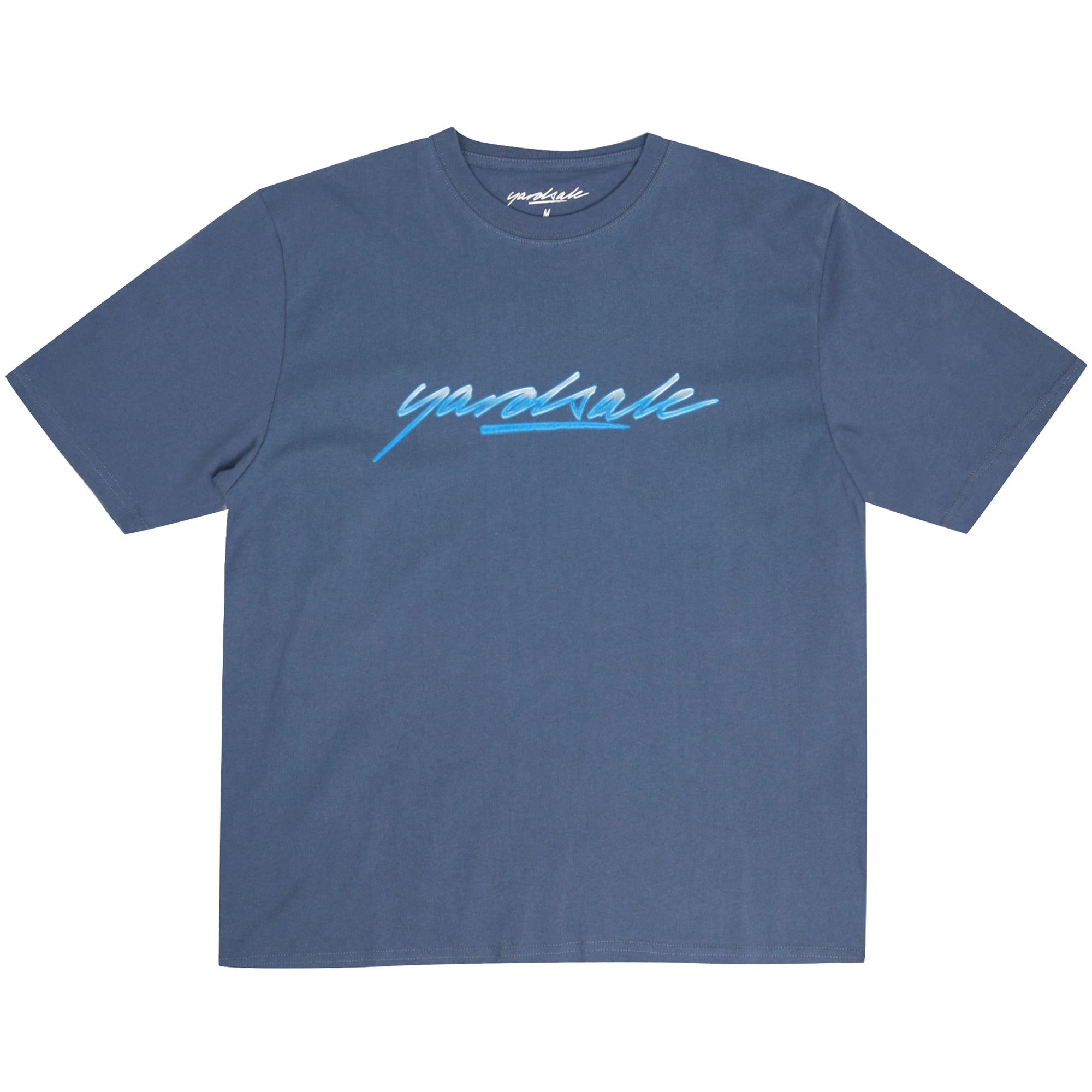 Yardsale Washed Script T-Shirt Blue
