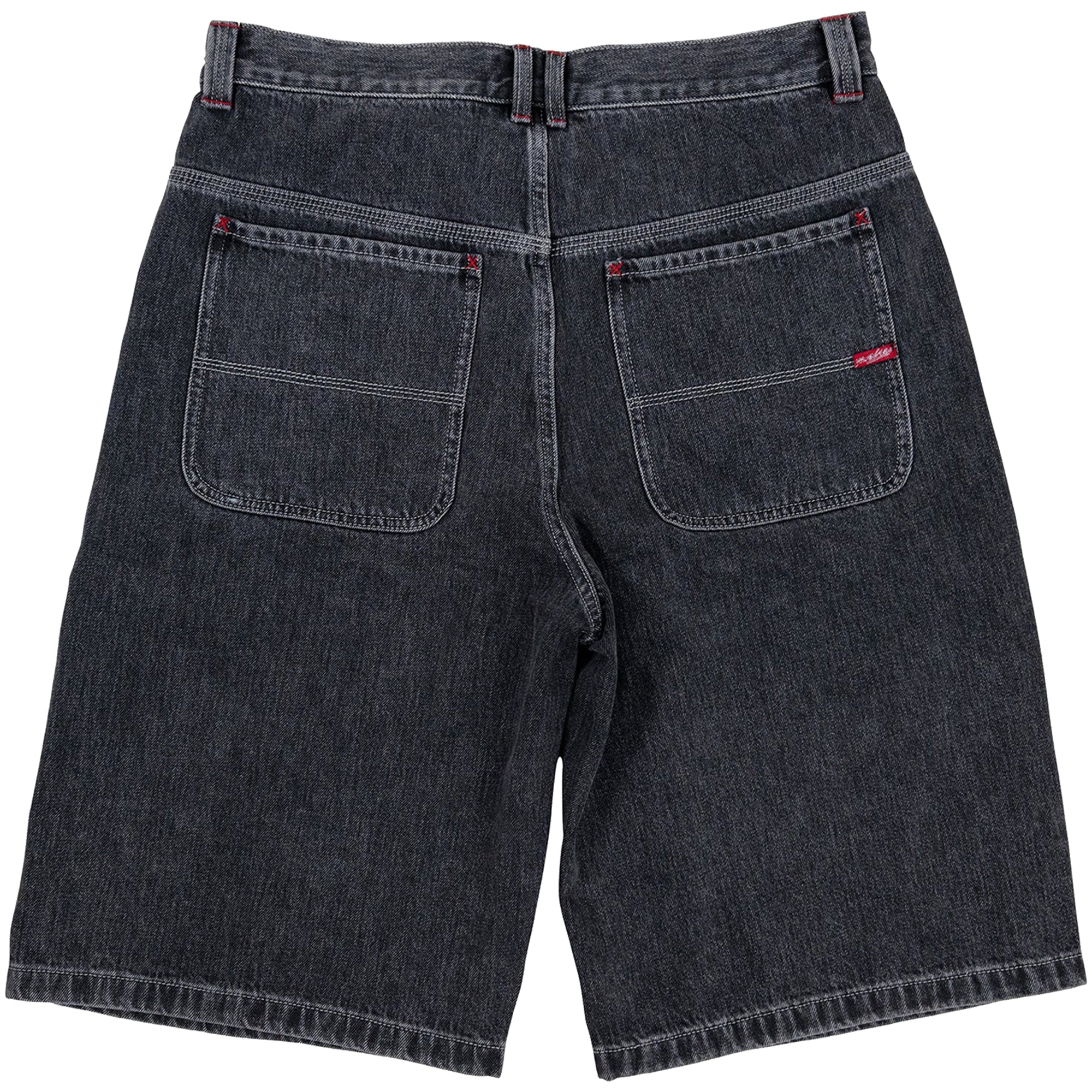 Yardsale Slub Denim Shorts Black