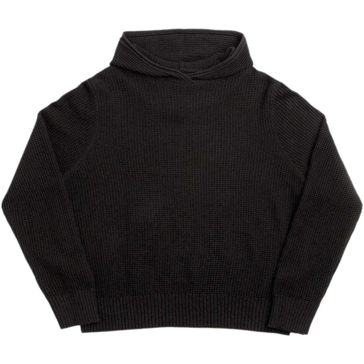 Yardsale Waffle Knit Pullover Black
