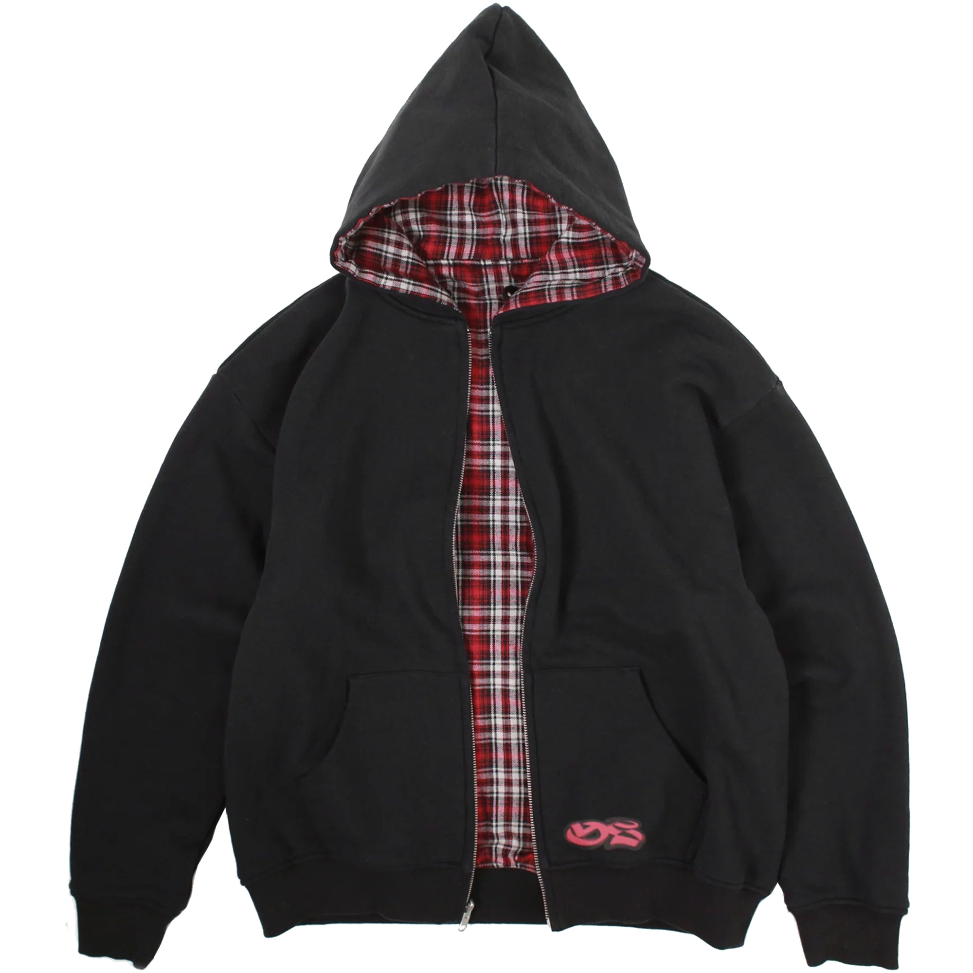 Yardsale Reversible Flannel Hood Red/Black