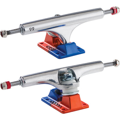 Ace AF1 66 Anodized Blue Orange/Polished Trucks 9"