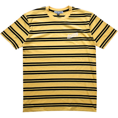 Alcohol Blanket Striped Logo T shirt Yellow