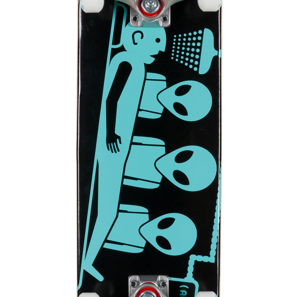 Alien Workshop Abduction Black/Teal Complete Skateboard 7.5"