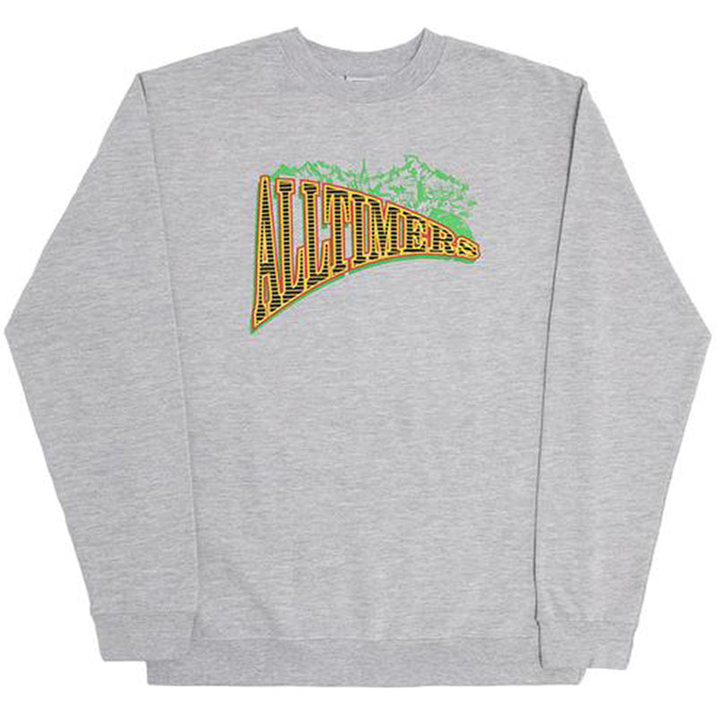 Alltimers Mountains Of Liberty Crew heather grey