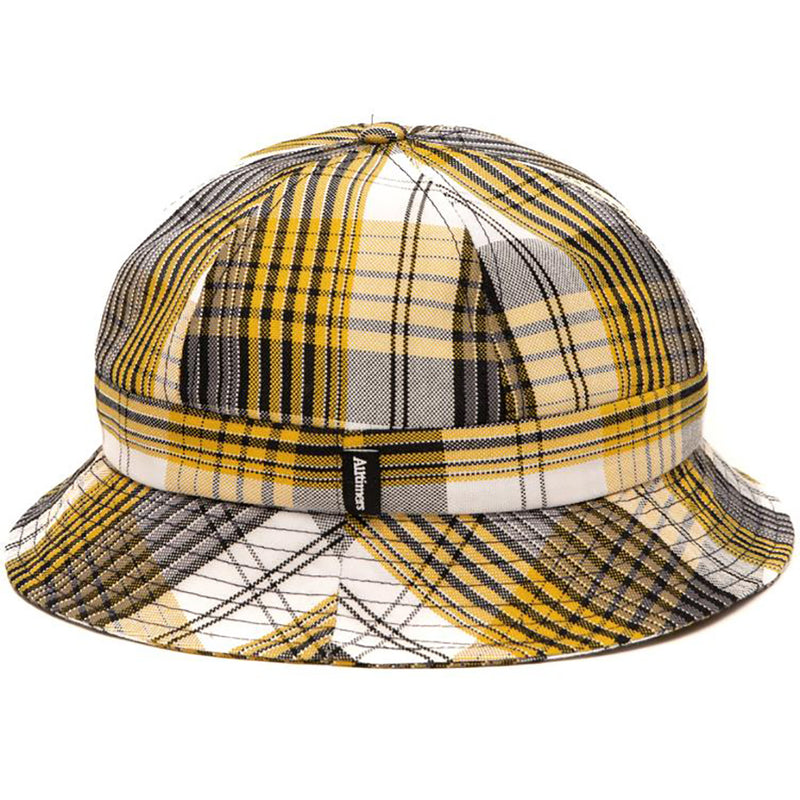 Alltimers Plaid Bucket Hat yellow/white