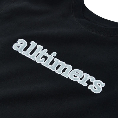 Alltimers Stamped Chenille Heavyweight Crew Black