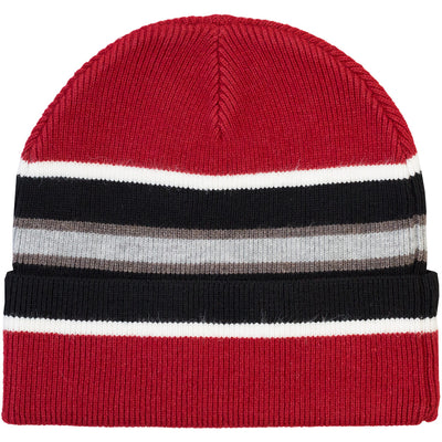 Baglady Eros Striped Beanie Red