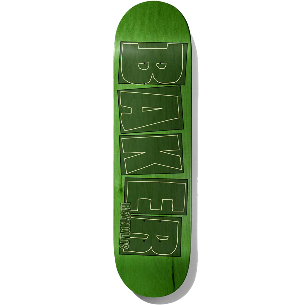 Baker Andrew Reynolds Brand Name Stroke Lime Skateboard Deck 8"