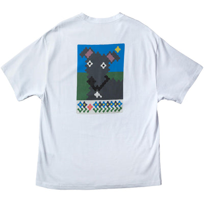 Blue Flowers Patsy T Shirt White