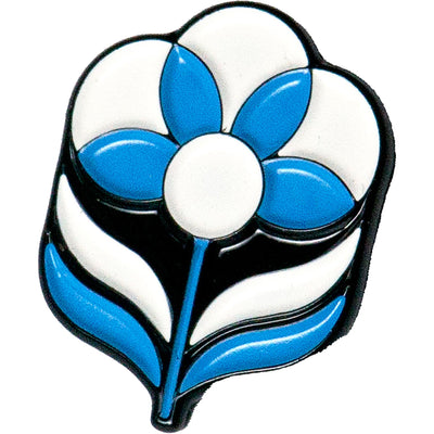 Blue Flowers Pin Badge