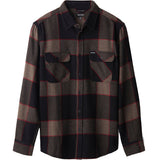 Brixton Bowery Flannel Shirt heather grey/charcoal