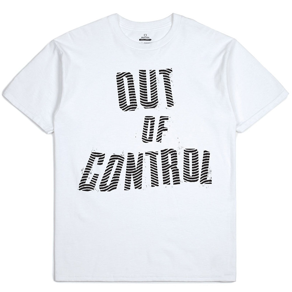 Brixton Strummer Out Of Control Tee white