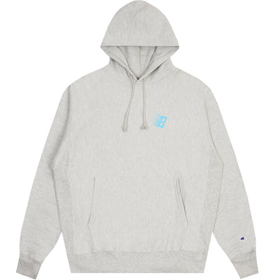 Bronze 3D B Logo Hoody heather grey