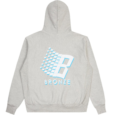 Bronze 3D B Logo Hoody heather grey