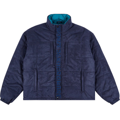 Bronze 56K Faux Suede Puffer Jacket Navy