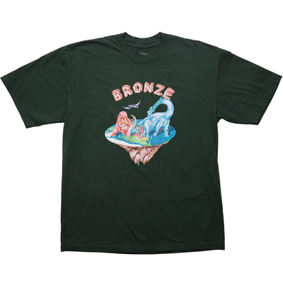 Bronze 56K Flat Earth Tee Forest Green