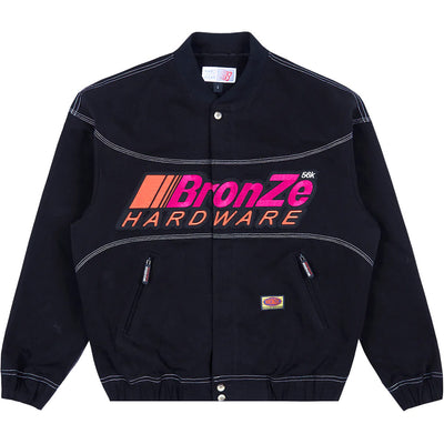 Bronze 56K Pitcrew Bomber Jacket Black