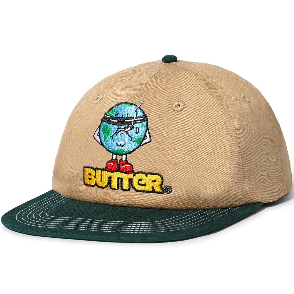 Butter Goods Blindfold 6 Panel Cap Khaki/Forest NOTE shop
