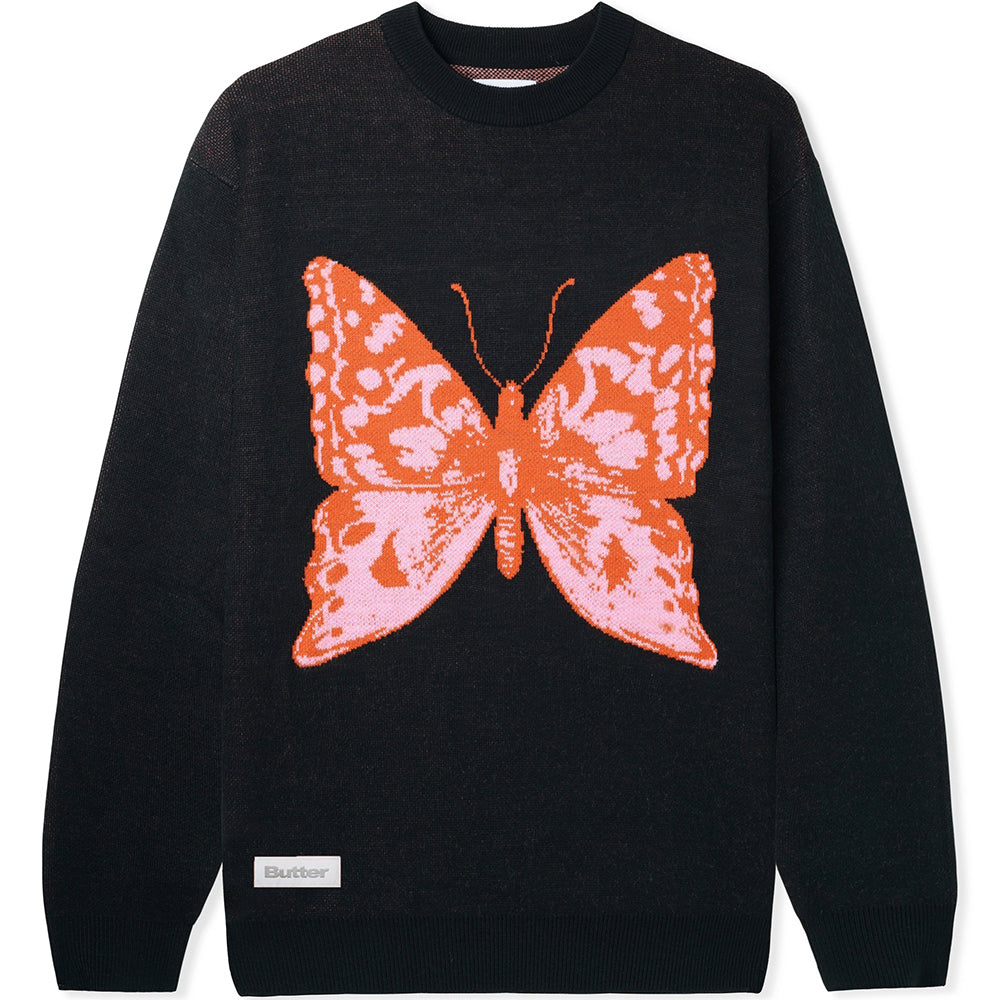 Butter Goods Butterfly Knit Sweater Black