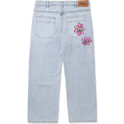 Butter Goods Flower Denim Jeans Light Blue
