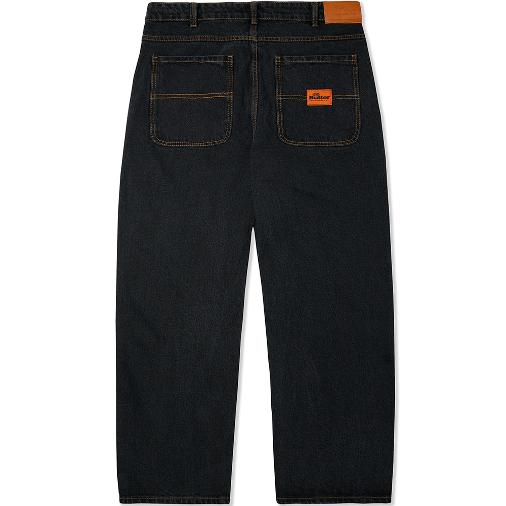Butter Goods Philly Santosuosso Denim Pants washed black back