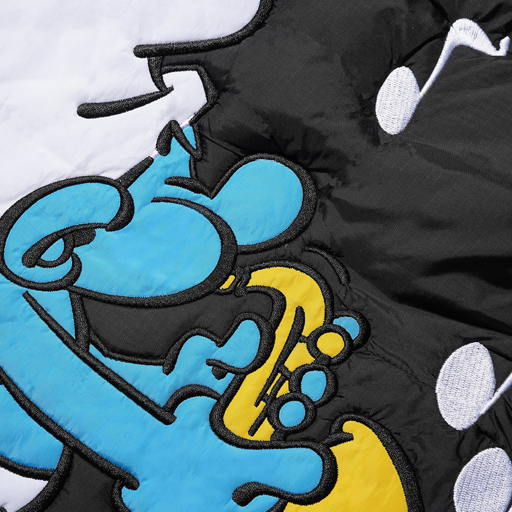 Butter Goods x The Smurfs Harmony Puffer Jacket Black