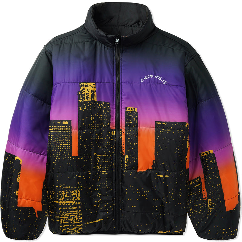 Cash Only City Reversible Puffer Jacket Black