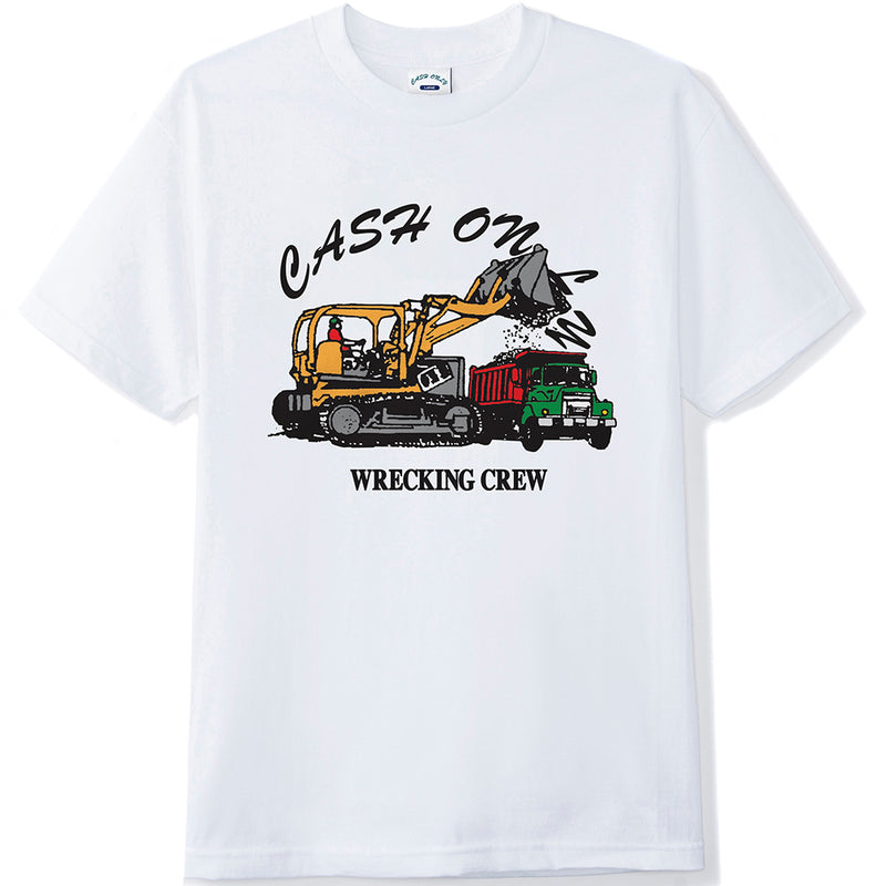 Cash Only Wrecking Crew Tee White