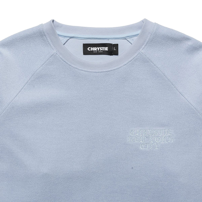 Chrystie Reversed French Terry Crewneck ice blue