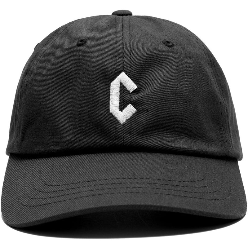 Chrystie Small C Logo dad hat black