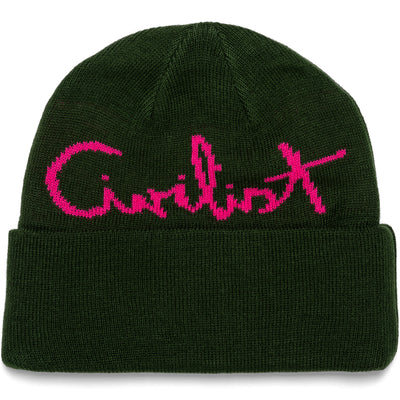 Civilist Script Beanie Forest