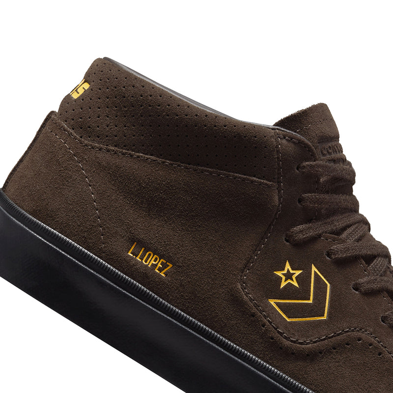 Converse CONS Louie Lopez Pro Mid Shoes Velvet Brown/Amarillo/Black