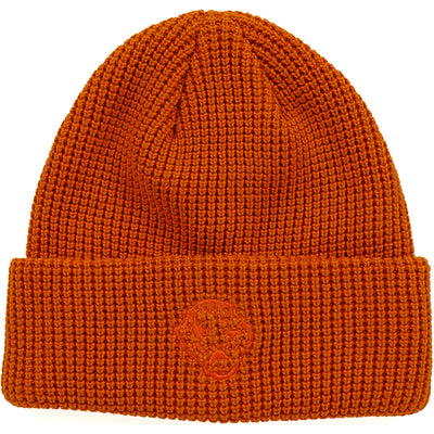 Dancer Waffle Knit Beanie Burnt Orange