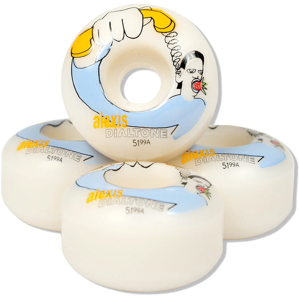 Dial Tone Alexis Sablone Strawberry Standard 99a Skateboard Wheels 51mm