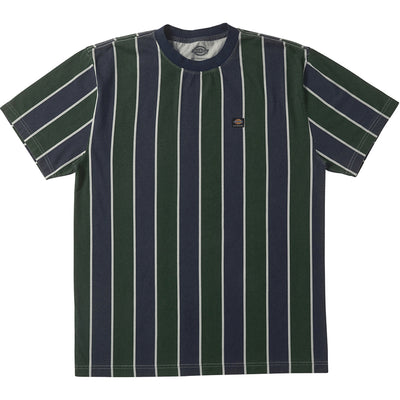 Dickies Jake Hayes Short Sleeve Stripe T Shirt Navy Pine Stripe