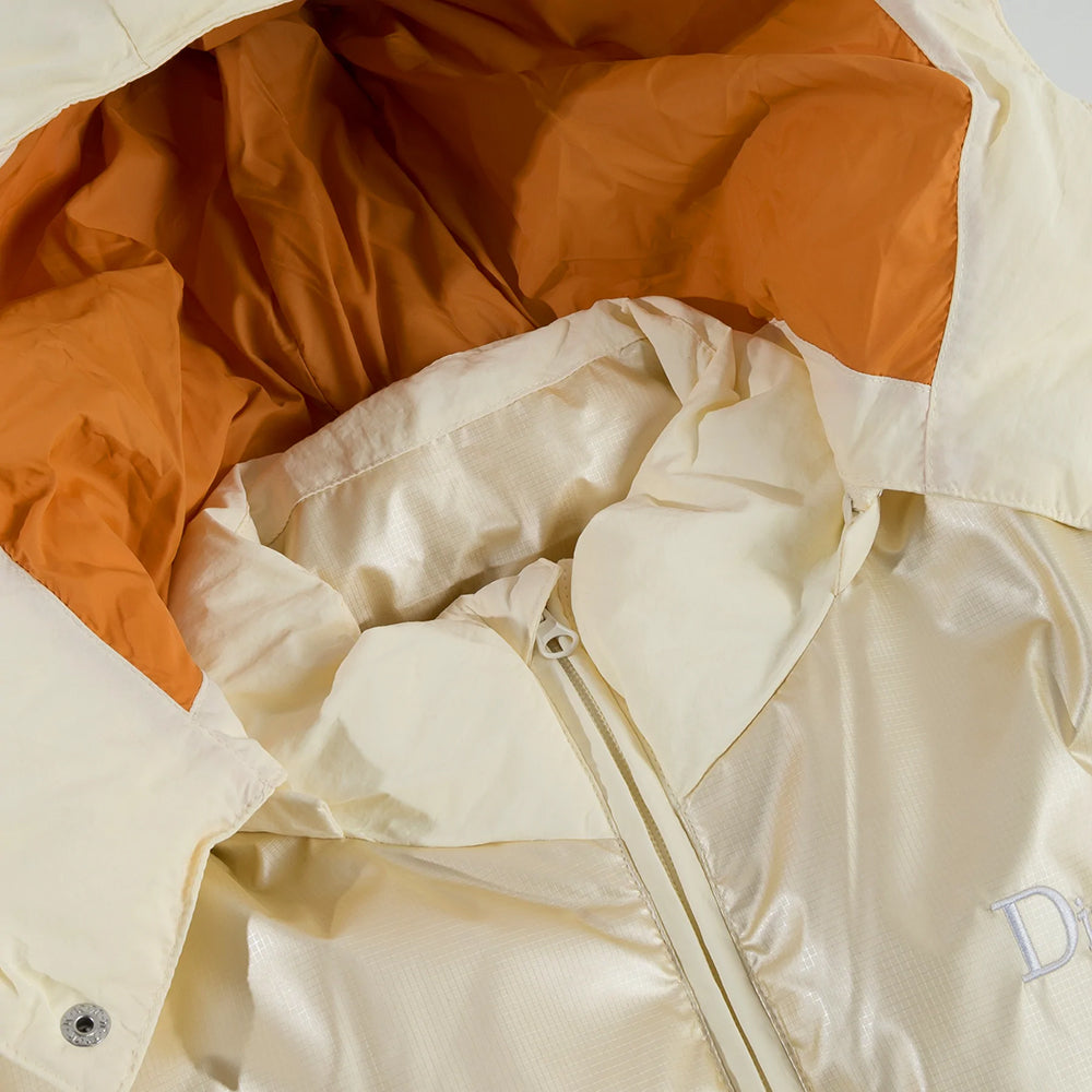 Dime Contrast Puffer Jacket Off White