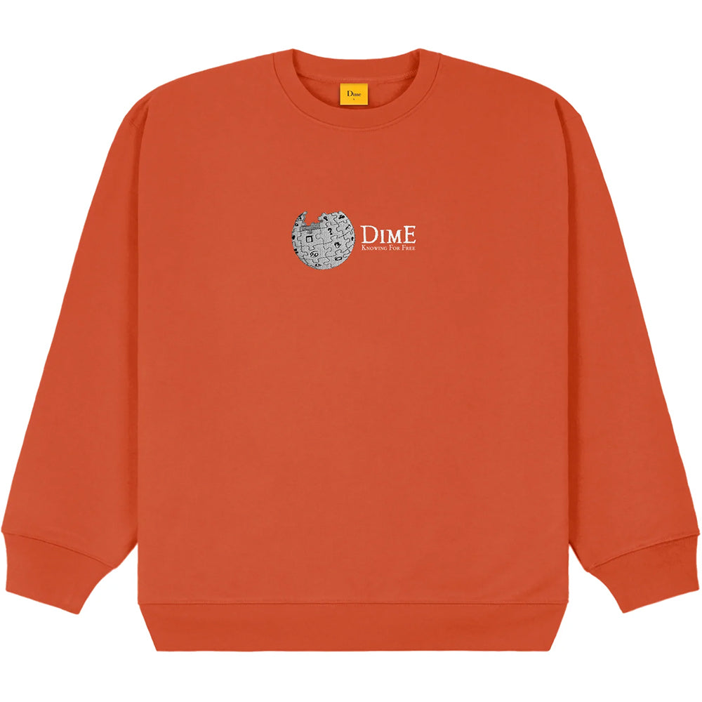 Dime Dimepedia Crewneck Autumn Red