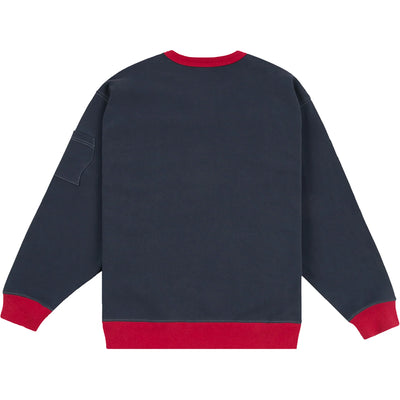 Dime MTL French Terry Pocket Crewneck Marine
