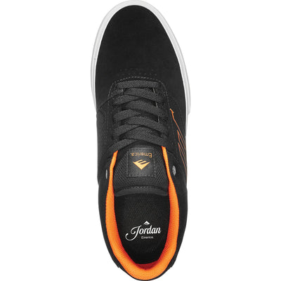 Emerica Low Vulc x Jordan Powell Shoes Black/White/Orange
