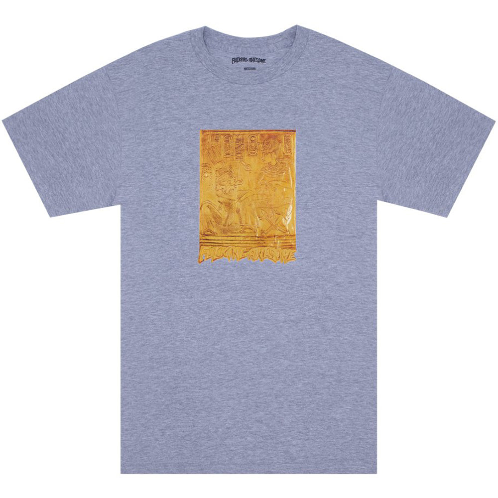 Fucking Awesome Gold Hieroglyphic Tee heather grey