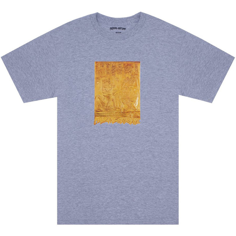 Fucking Awesome Gold Hieroglyphic Tee heather grey