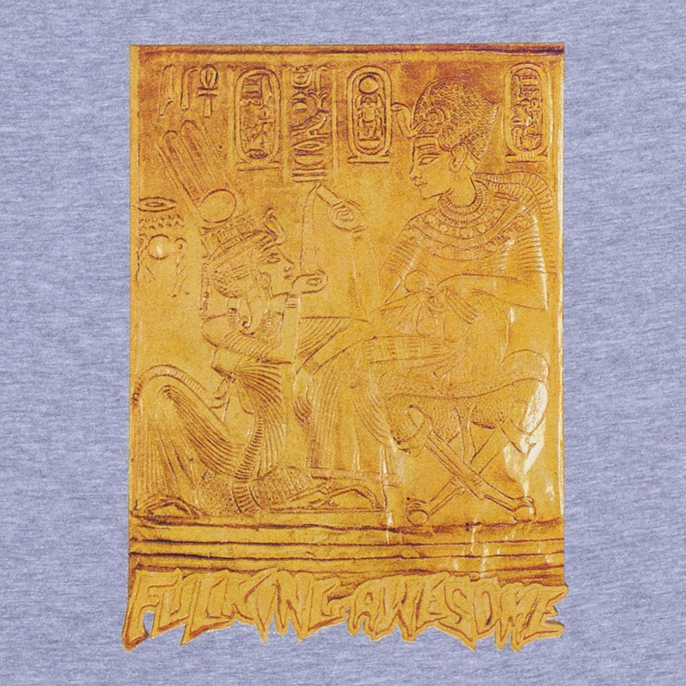 Fucking Awesome Gold Hieroglyphic Tee heather grey