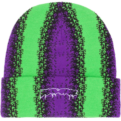Fucking Awesome Gradient Drip Cuff Beanie Purple/Green